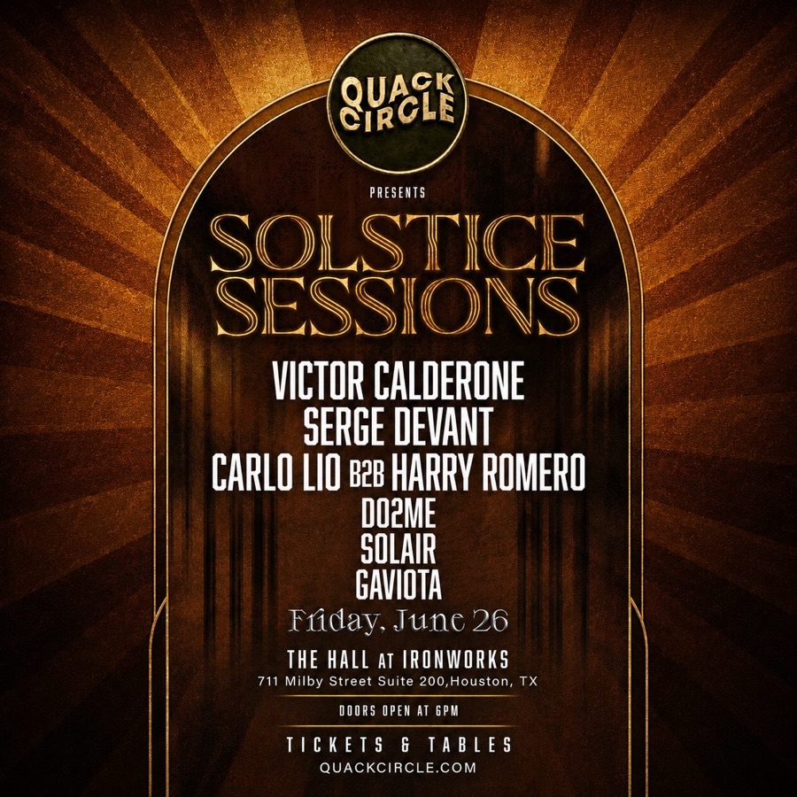 Flyer: Solstice Sessions, Quack Circle · Jun 2026