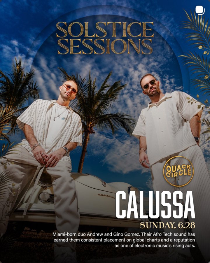Solstice Sessions announcement for Calussa