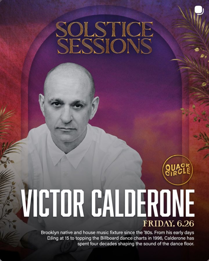 Solstice Sessions announcement for Victor Calderone